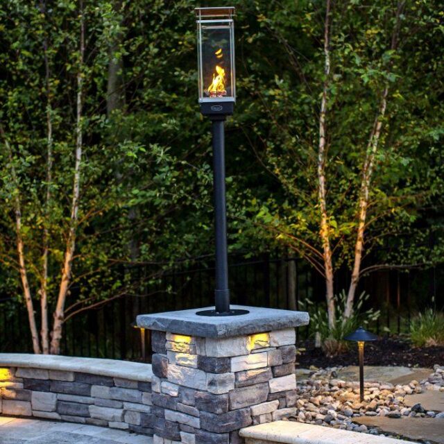 Outdoor lighting in living space