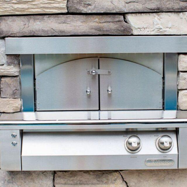 Pizza Oven with Outdoor Kitchen by Ashton Pools by Design
