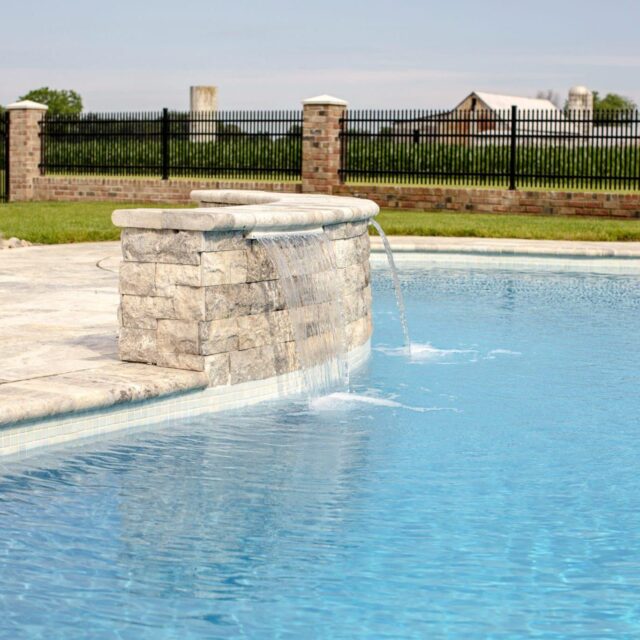 Family ready freeform swimming pool