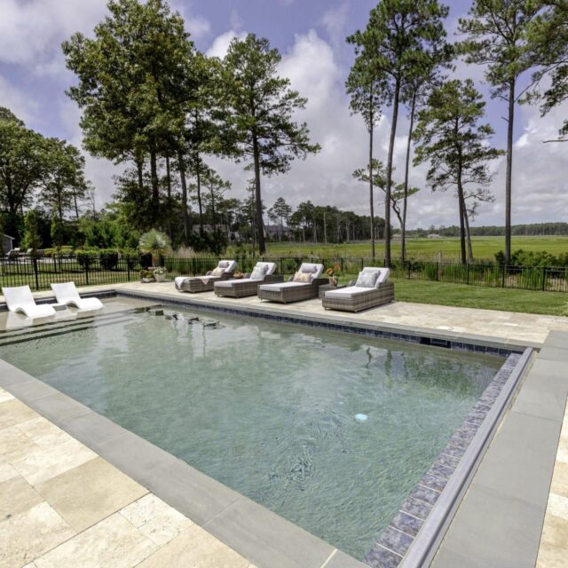 Swimming Pool with Loungers