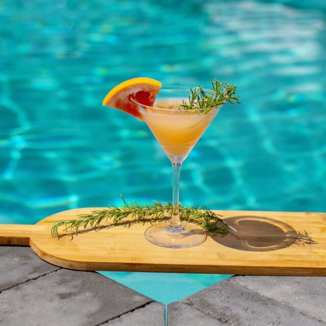 Summer Cocktail by Swimming Pool
