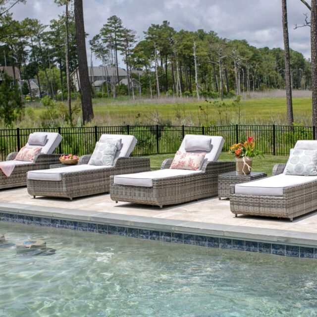 Sun loungers at Swimming Pool Party