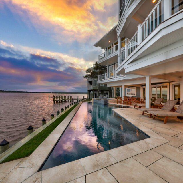 Concrete Custom Pool on in Bethany Beach